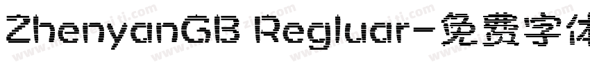 ZhenyanGB Regluar字体转换